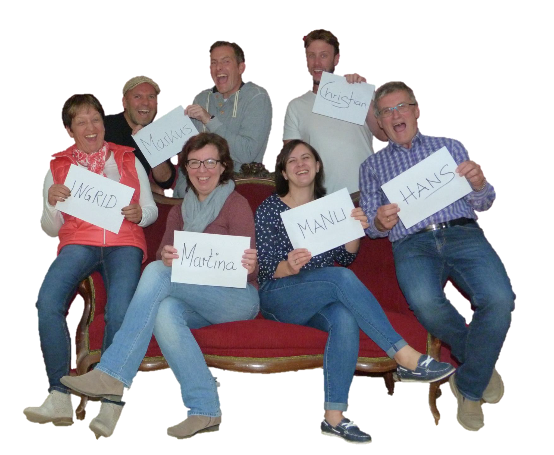 Szenenfoto „Der Vorname“ – Theatergruppe Rohr, Spielzeit 2018