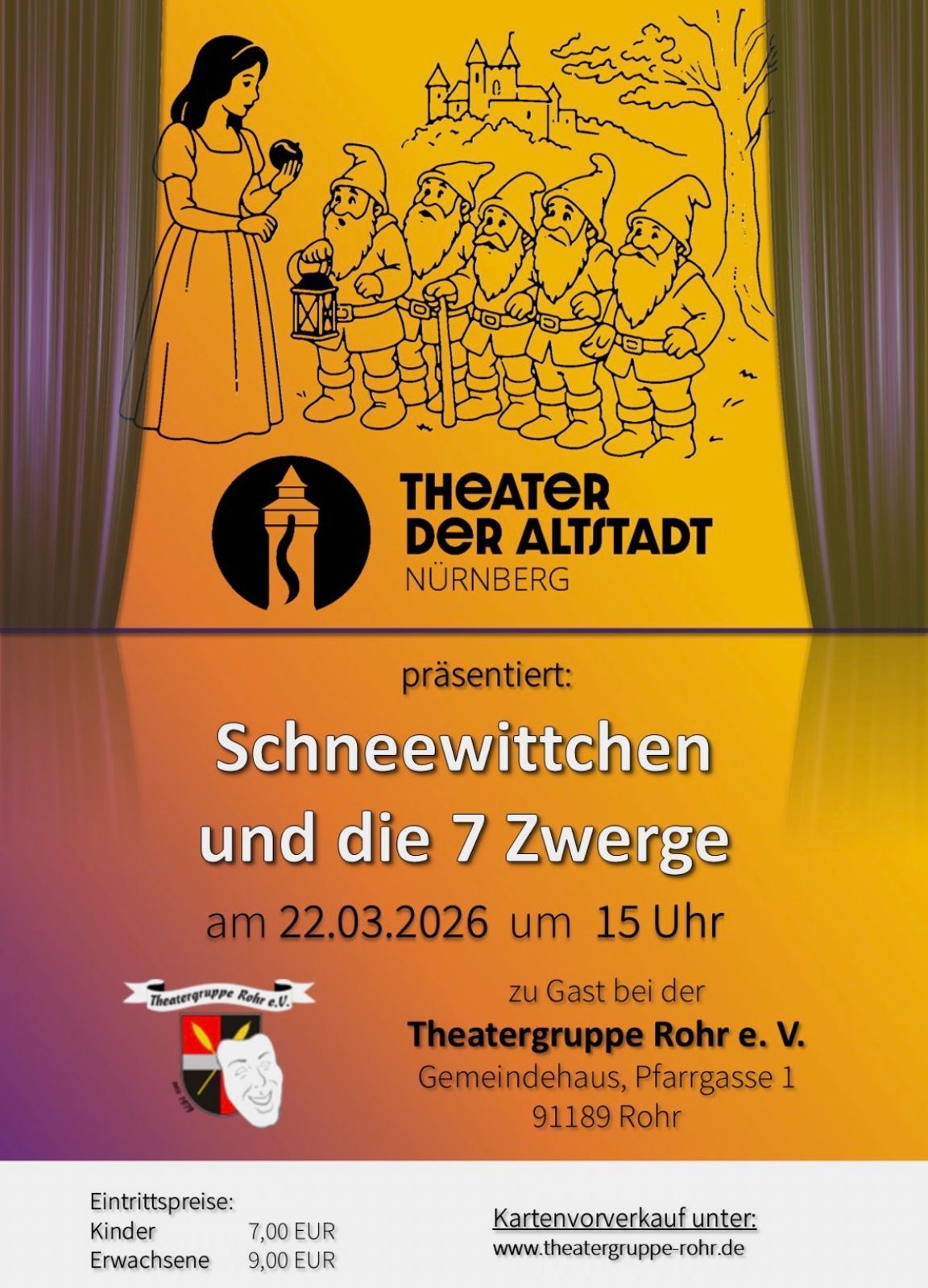Schneewittchen und die 7 Zwerge – Theatergruppe Rohr Schneewittchen und die 7 Zwerge – Theatergruppe Rohr